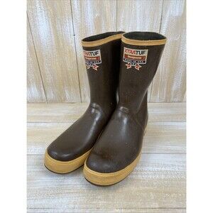 XtraTuf Legacy Men's 12" Neoprene Latex Men's Boots Sz 12 Brown Made in USA